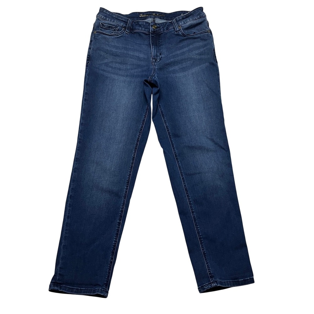 Tommy Bahama Jeans Womens 6 Blue‎ Denim Straight Leg Stretch Dark Wash Casual